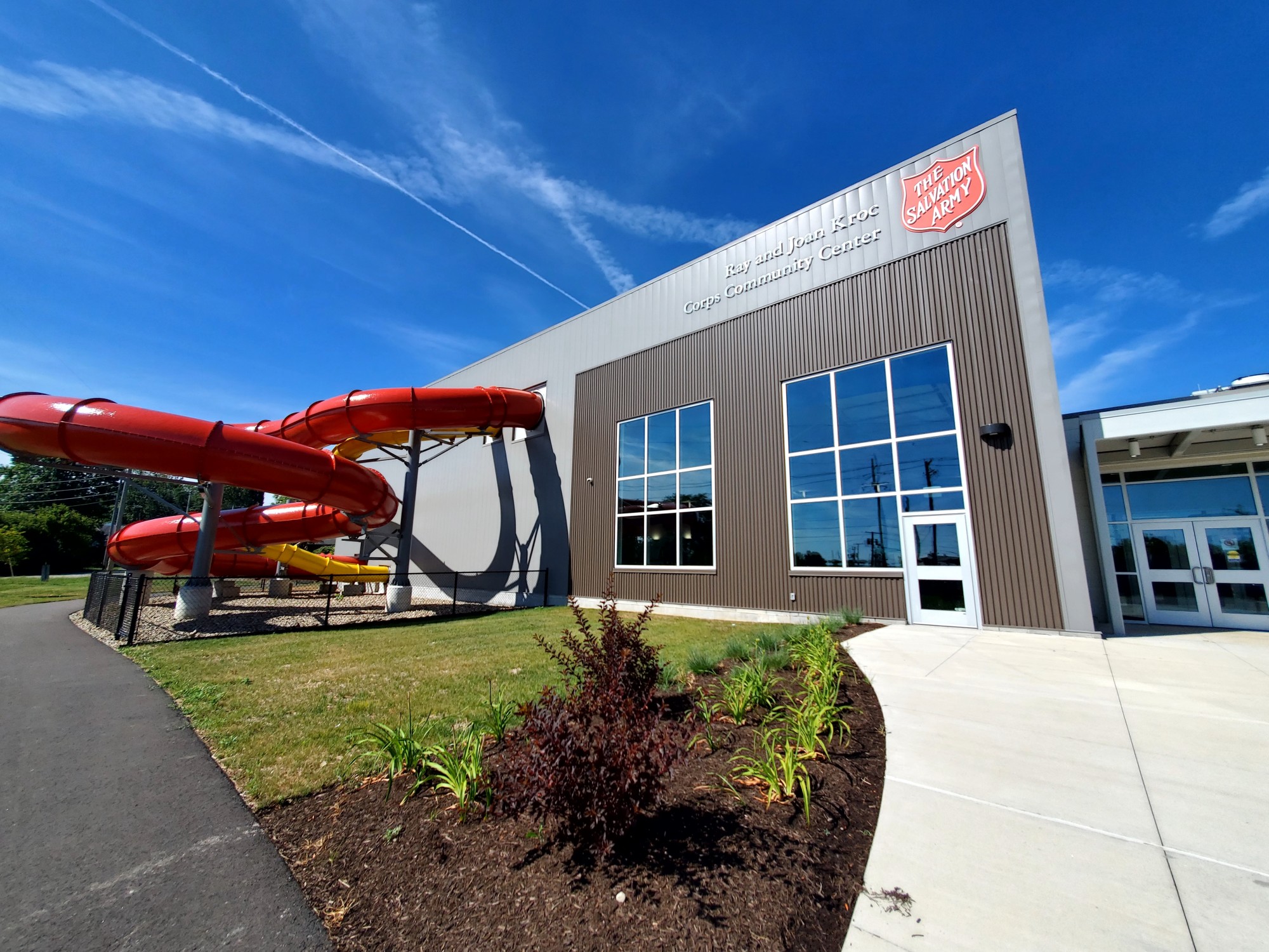 exterior of the ashland ohio kroc center building indoor activities