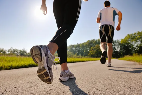 young couple jogging in ashland ohio