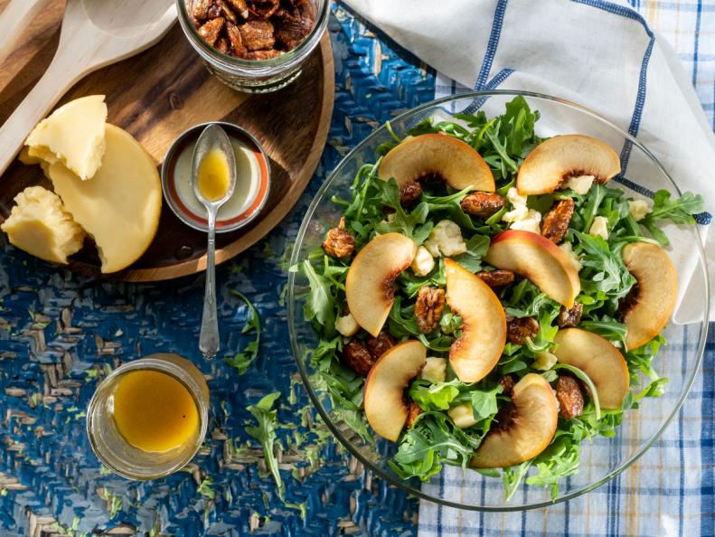 salad with apples and summer flavor food and drink seasonal menus