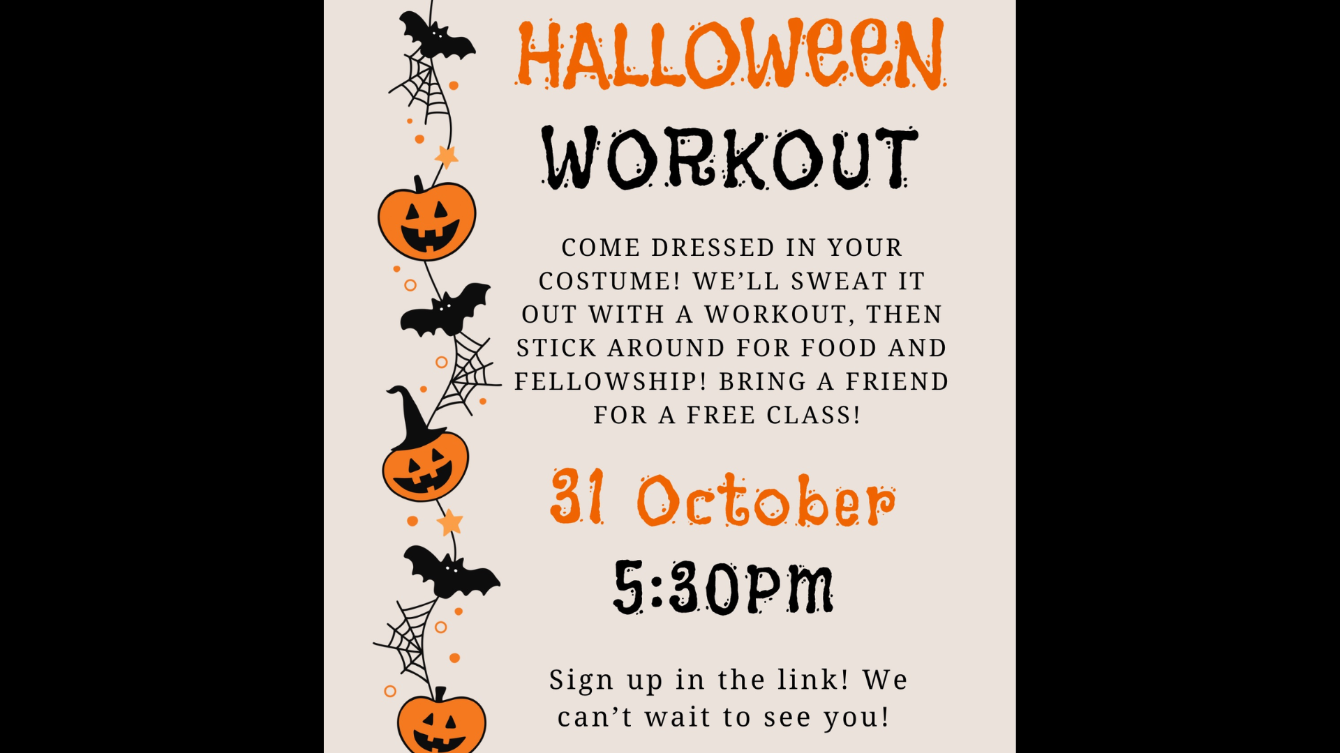 Halloween Workout
