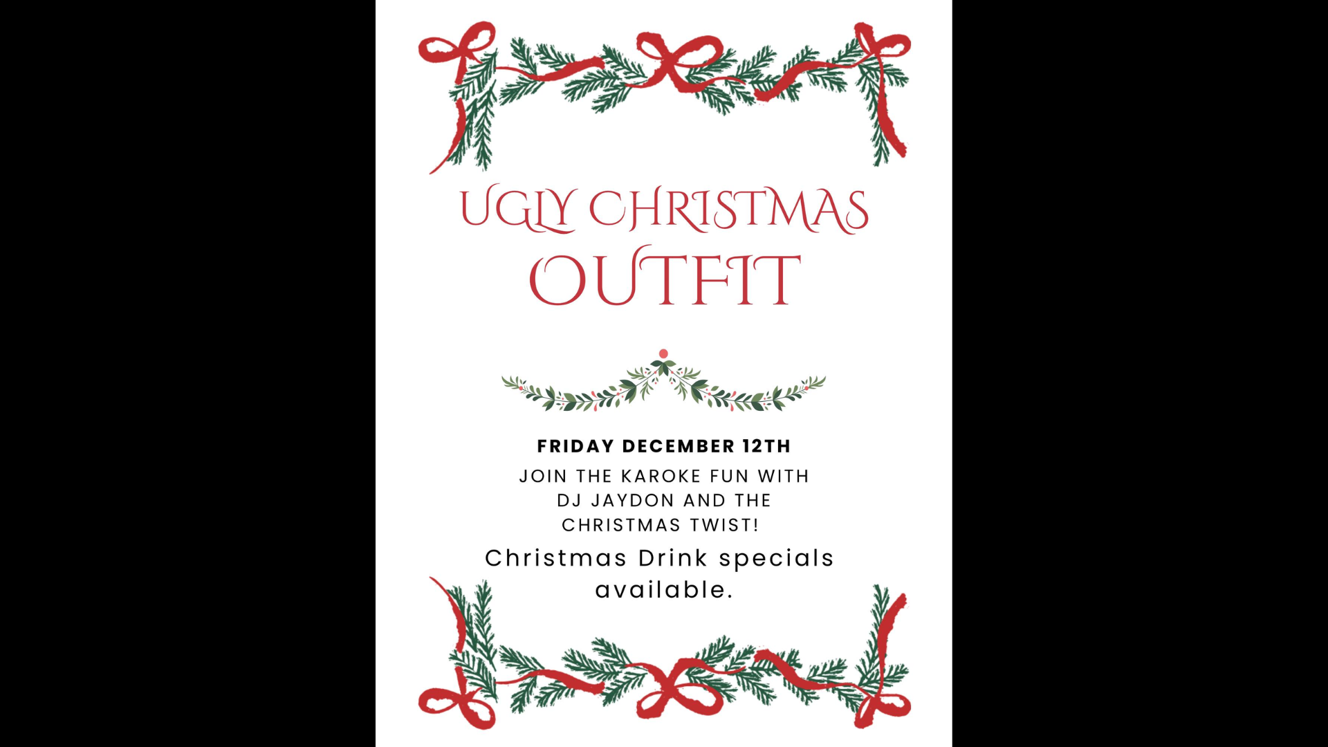 Ugly Christmas Outfit Karaoke