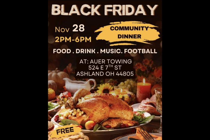 table spread with a Thanksgiving meal