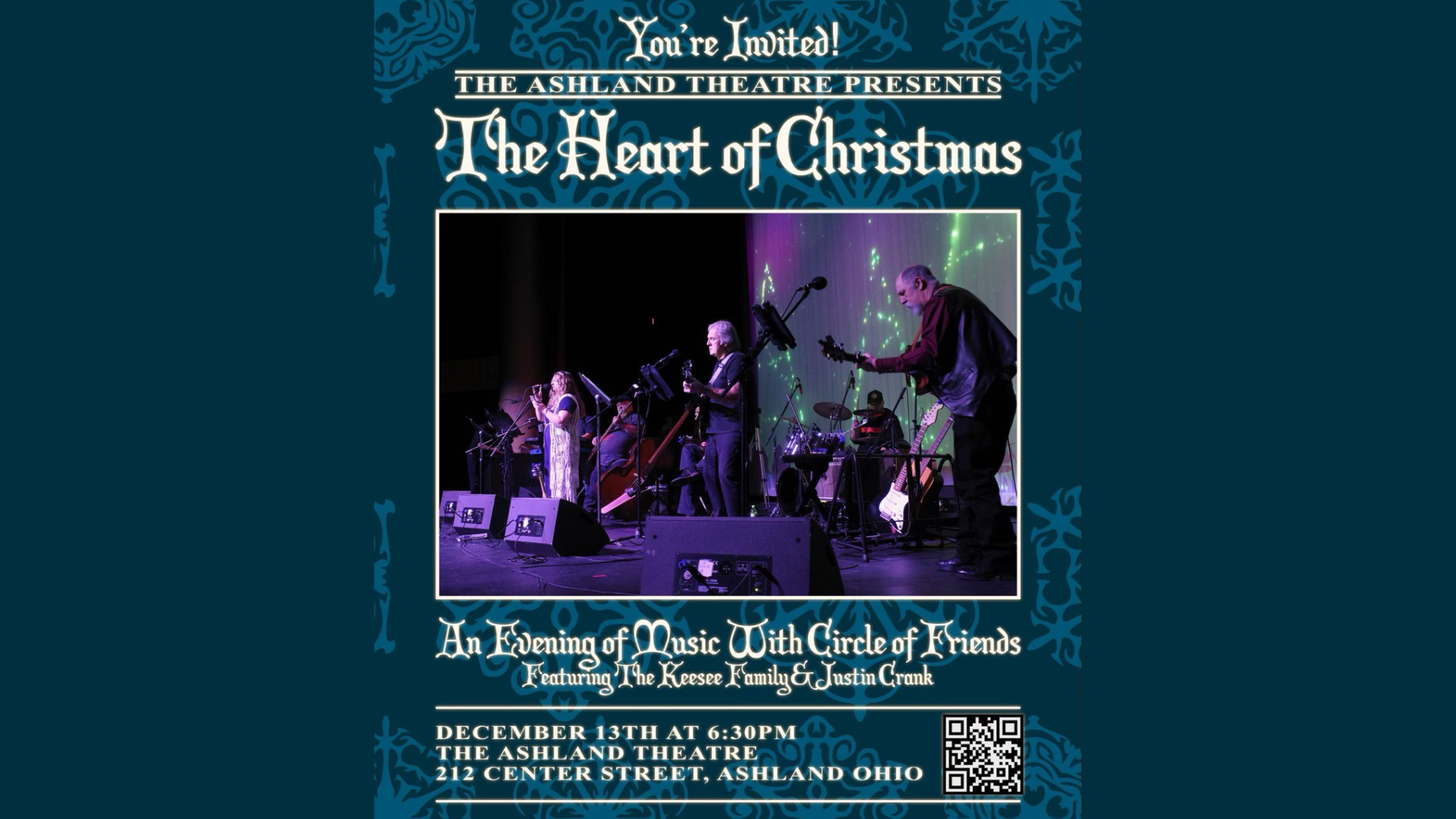 Circle of Friends playing a concert on stage