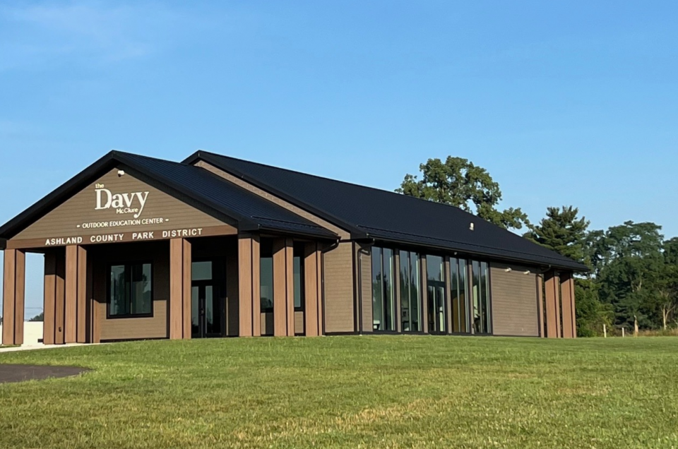 The Davy McClure Outdoor Education Center on a beautiful sunny day in the spring