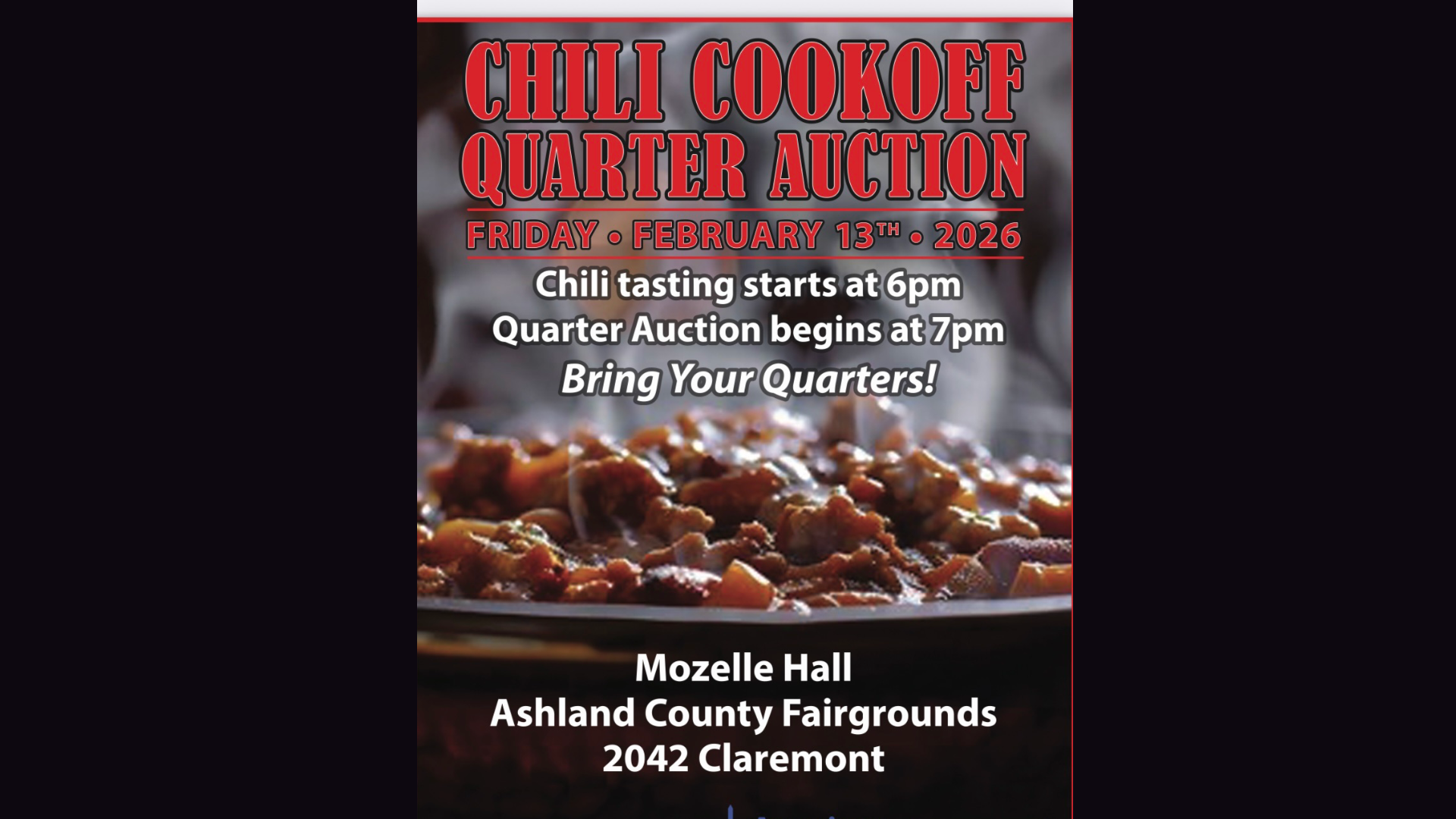 Picture of steaming hot chili